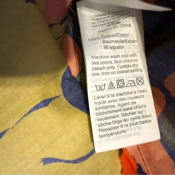 J. Crew Ruffle-Front Classic-Fit Boy Shirt in Ratti® Melting Floral Size Medium - Picture 8 of 11